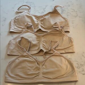 Girls size L Maidenform tan Bralette - Pack of 3